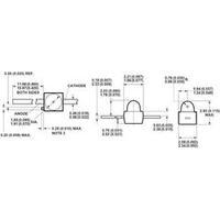 led wired green convex 19 mm 06 mcd 90 2 ma 14 v broadcom hlmp 7040