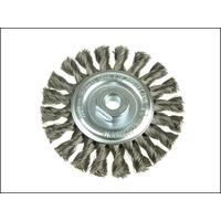 Lessmann Knot Wheel Brush 115x12x22.2 Stainless Steel