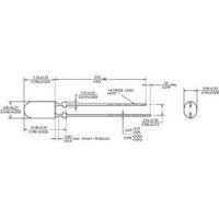 led wired red oval 3 x 4 mm 1380 mcd 50 100 20 ma 23 v broadcom hlmp l ...