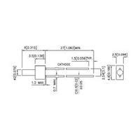 LED wired Green Cylindrical 2 mm 10 mcd 70 ° 20 mA 2.2 V Kingbright L-13GD