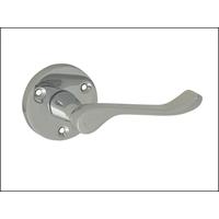 Lever On Rose Handle - Gable Chrome Finish