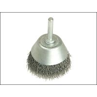 Lessmann Cup Brush with Shank D70 x 25h x .30 Wire