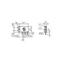 LED component 2x Green, Green (L x W x H) 15.5 x 2.5 x 12 mm Signal Construct DBI01322