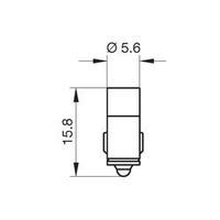 LED bulb MG 5.7 White 24 Vdc, 24 Vac Signal Construct MWCG5764