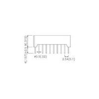 LED bargraph array 10x Yellow (W x H x D) 25.4 x 10.16 x 8 mm Kingbright DC-10YWA