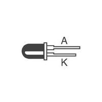 led wired super red circular 8 mm kingbright l 796 bid