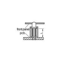 LED spacer 1x Black Suitable for LED 3 mm 01 Brand Signal Construct MASS X=5.1MM