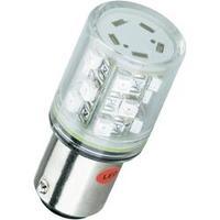 LED bulb BA15d Green 24 Vdc, 24 Vac 12 lm Barthelme