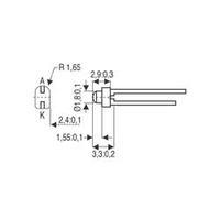 LED wired Green Convex 1.9 mm 2 mcd 20 ° 20 mA 2.4 V Vishay TLUG2401