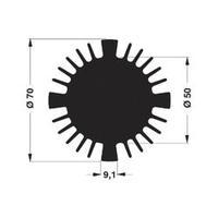 LED heat sink 1.35 C/W (&Atilde; x H...