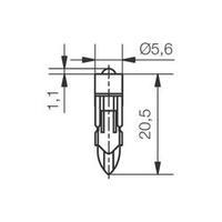 LED bulb T5.5 k White 12 Vdc 2000 mcd 428 lm Signal Construct MEDK5562