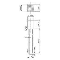 led wired green square 5 x 5 mm 5 mcd 170 20 ma 2 v everlight opto 583 ...