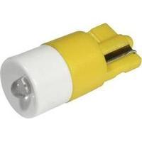 LED bulb W2.1x9.5d Yellow 12 Vdc, 12 Vac 280 mcd CML