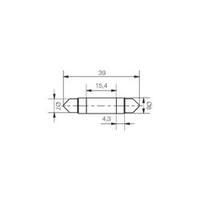 LED festoon Blue 12 Vdc, 12 Vac 140 mcd Signal Construct MSOC083942