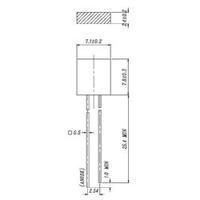 LED wired Red Rectangular 2.4 x 7.1 mm 8 mcd 180 ° 10 mA 2 V Everlight Opto 573SDRD