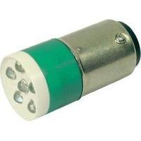 LED bulb BA15d Green 24 Vdc, 24 Vac 3150 mcd CML