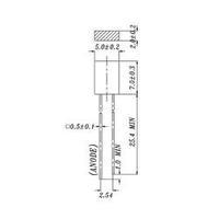 led wired green rectangular 2 x 5 mm 8 mcd 170 20 ma 2 v everlight opt ...