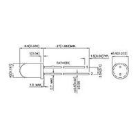 led wired red circular 5 mm 5 mcd 60 20 ma kingbright l 56bhd