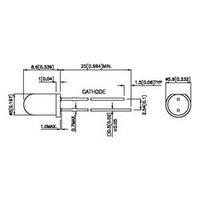 LED wired Green Circular 5 mm 2 mcd 60 ° 2 mA 2.2 V Kingbright L-53LGD