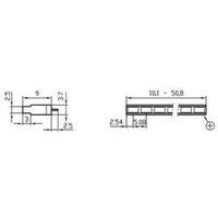 LED linear array 8x Yellow (L x W x H) 40.8 x 3.7 x 9 mm Signal Construct ZALW 081