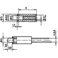 led spacer 1x black suitable for led 3 mm 01 brand mentor 28183090