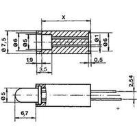 led spacer 1x black suitable for led 5 mm 01 brand mentor 28195045