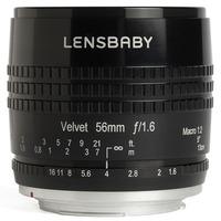 Lensbaby Velvet 56mm f1.6 Lens - Nikon Fit - Black