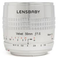 Lensbaby Velvet 56mm f1.6 Lens - Nikon Fit - Silver Edition