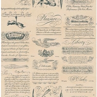 Lewis & Wood Wallpapers Calligraphy, LW7764