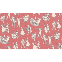 Lewis & Wood Wallpapers Go Cat Go - Vie en Rose, LW155249