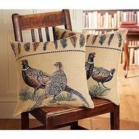 Left Thorburn Pheasants Tapestry Cushion