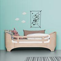 LEANDER Junior Bed & Mattress in Whitewash