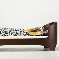 leander junior bed mattress in walnut