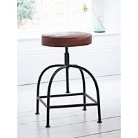 Leather Twist Stool