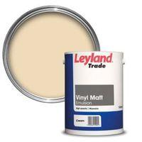 Leyland Trade Cream Smooth Matt Emulsion Paint 5L