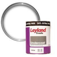 leyland trade pure brilliant white gloss metal wood undercoat 3l