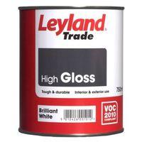 Leyland Trade Interior & Exterior Brilliant White Gloss Wood & Metal Paint 750ml