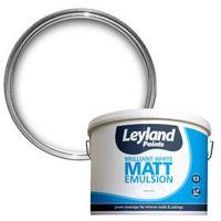 Leyland Pure Brilliant White Smooth Matt Emulsion Paint 10L