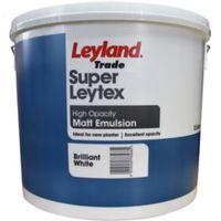 Leyland Trade Brilliant White Matt Emulsion Paint 12L