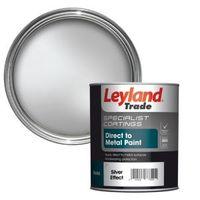 Leyland Trade Specialist Silver Effect Semi-Gloss Metal Paint 750ml