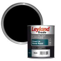 Leyland Trade Specialist Black Semi-Gloss Metal Paint 750ml