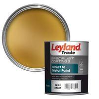 Leyland Trade Specialist Gold Effect Semi-Gloss Metal Paint 750ml