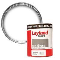 Leyland Trade Interior & Exterior Pure Brilliant White Gloss Wood & Metal Paint 3L