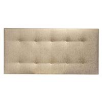 lexi upholstered headboard hessian chocolate double