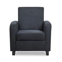 Lennon Black Fabric Armchair