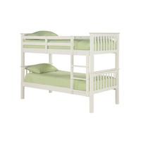 Leno Solid Off White Finish 2 Tier Bunk Bed