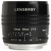 lensbaby velvet 56mm f16 lens pentax fit black