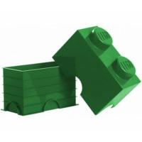 lego storage box 1 x 2 green