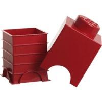 lego storage box 1 x 1 red