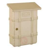 Letterbox ECARDO white/gold patinated